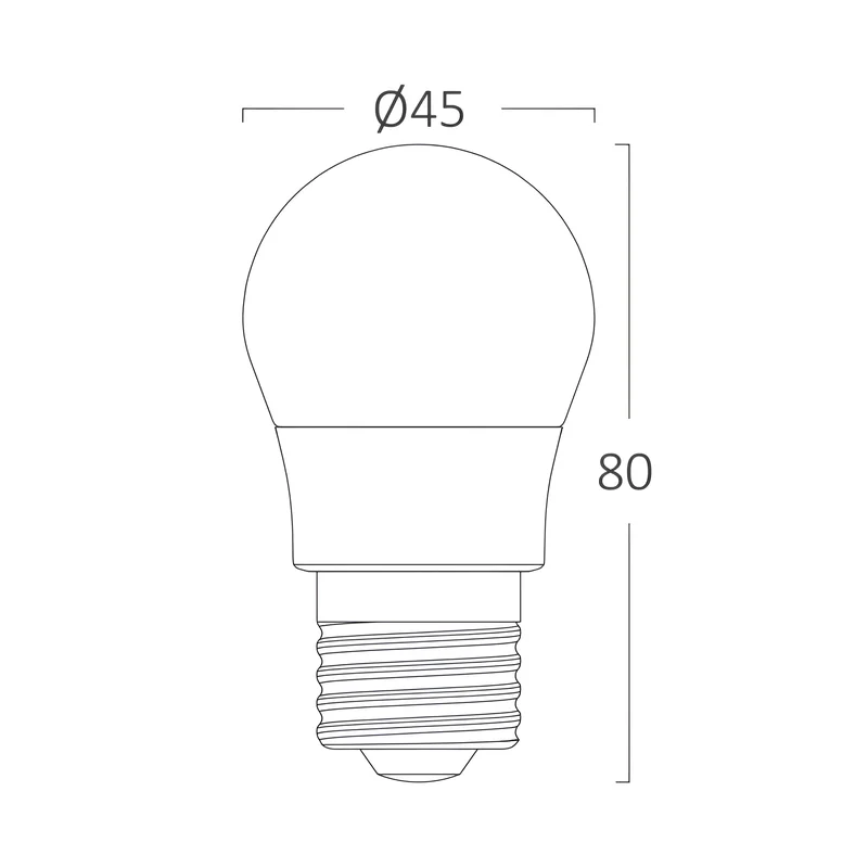 Braytron LED E27 5W Leuchtmittel Warmweiß 3000K, 470 Lumen, ersetzt 40 w, energiesparend, langlebig, 230V – Ansicht 3