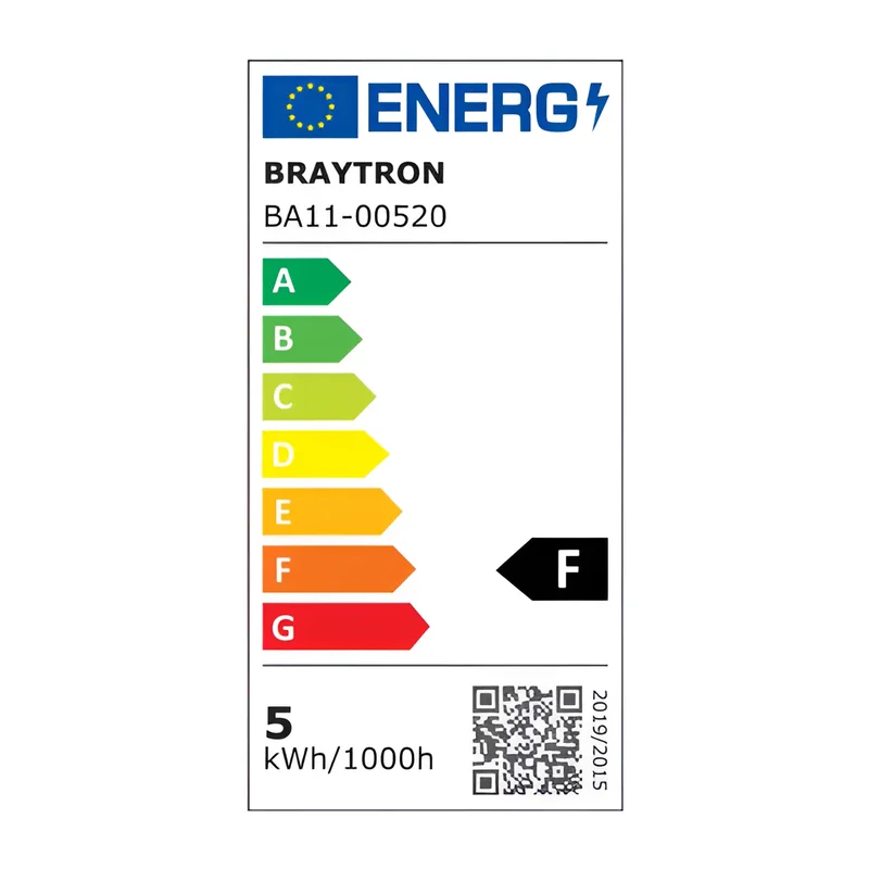 Braytron LED E27 5W Leuchtmittel Warmweiß 3000K, 470 Lumen, ersetzt 40 w, energiesparend, langlebig, 230V – Ansicht 4