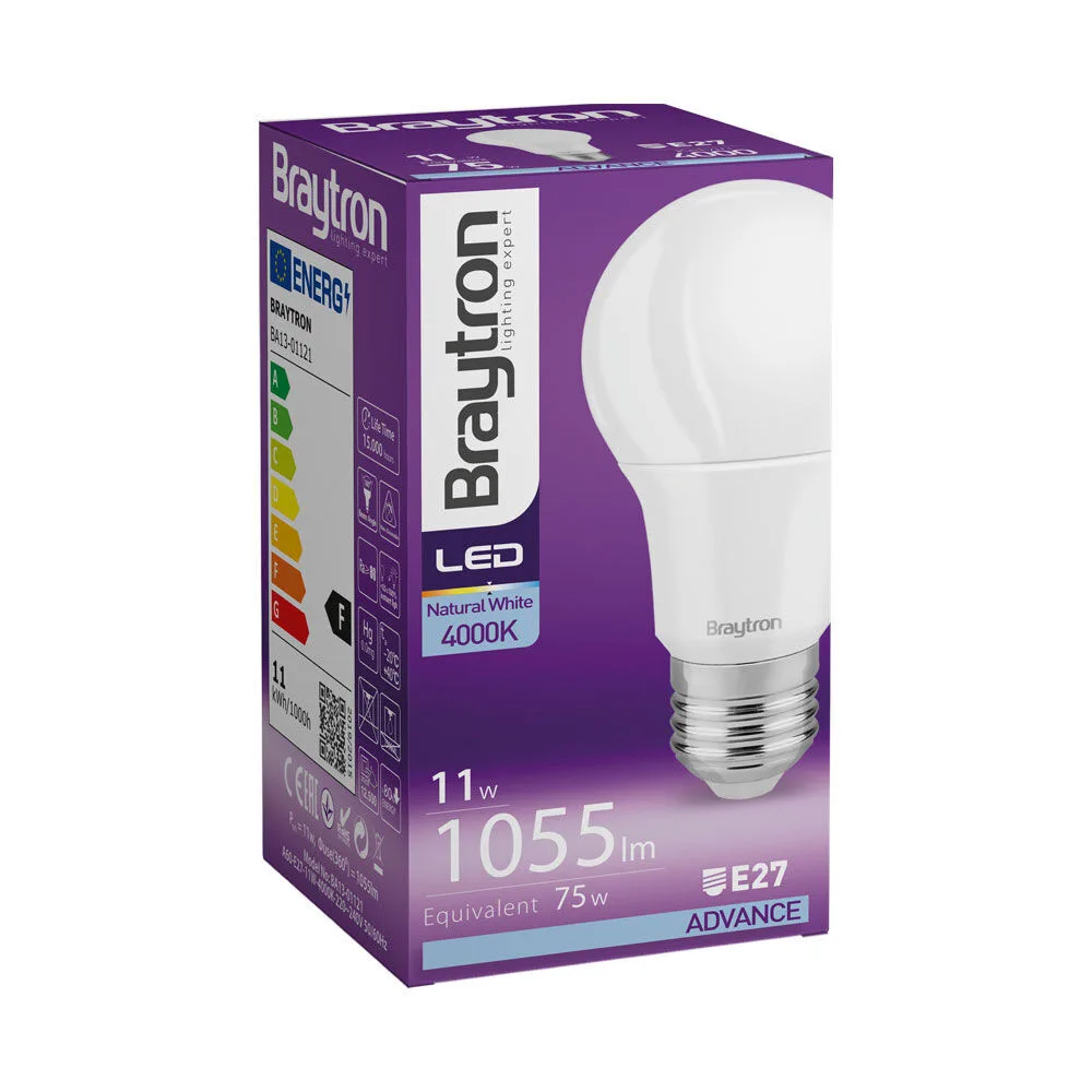 Ampoule LED E27 11W Standard A60 – Blanc neutre 4000K – BA13-01121