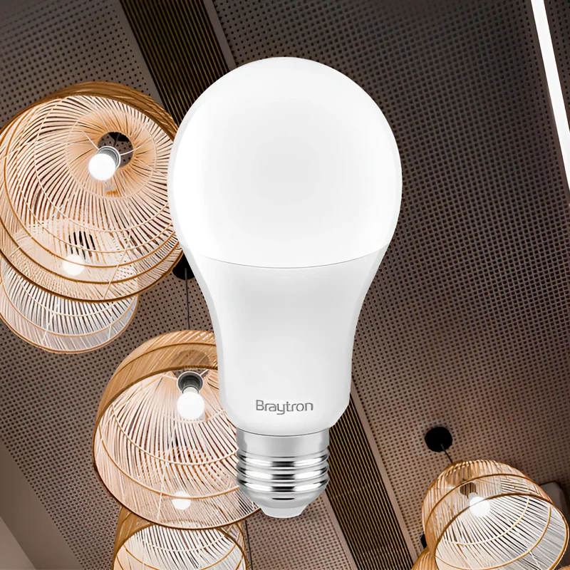 Braytron LED Leuchtmittel 10er Set, 13W E27, 1350lm, 4000K Neutralweiß oder 6500K Tageslicht, ersetzt 90W Glühbirne/Glühlampe, A60 Birnenform, 180° Abstrahlwinkel, energiesparend (6500K Kaltweiß) – Ansicht 2