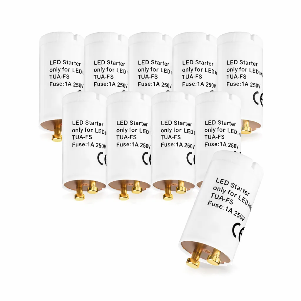Amorceur LED pour tubes T8 – Lot de 10 – 250V/1A – Compatible ballasts KVG/VVG – BA52-90001