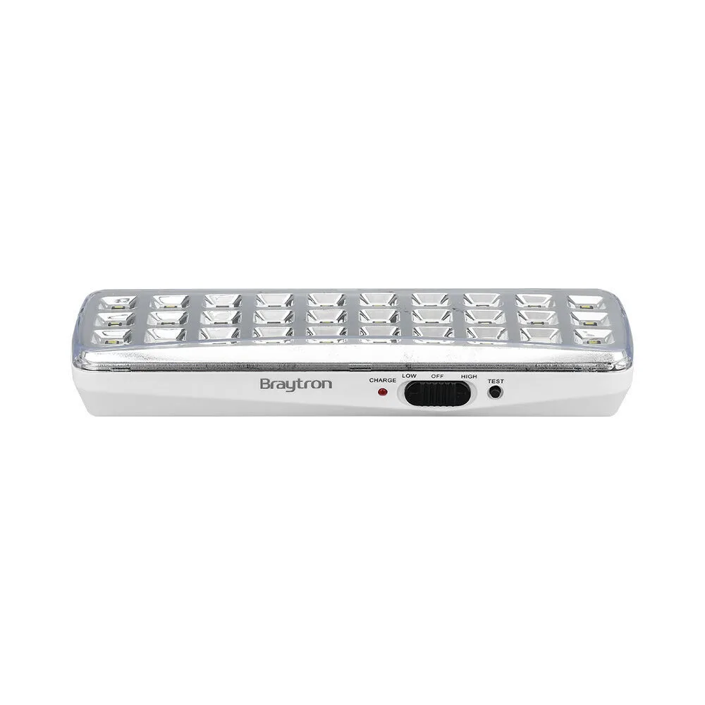 Braytron Notleuchte mit Akku Notbeleuchtung Akkubetrieb Licht für bis zu 5 Stunden 230V 30 SMD Led 230V Automatisches einschalten bei Stromausfall Notbeleuchtung mit Schalter Weiß 2 Watt – Ansicht 11