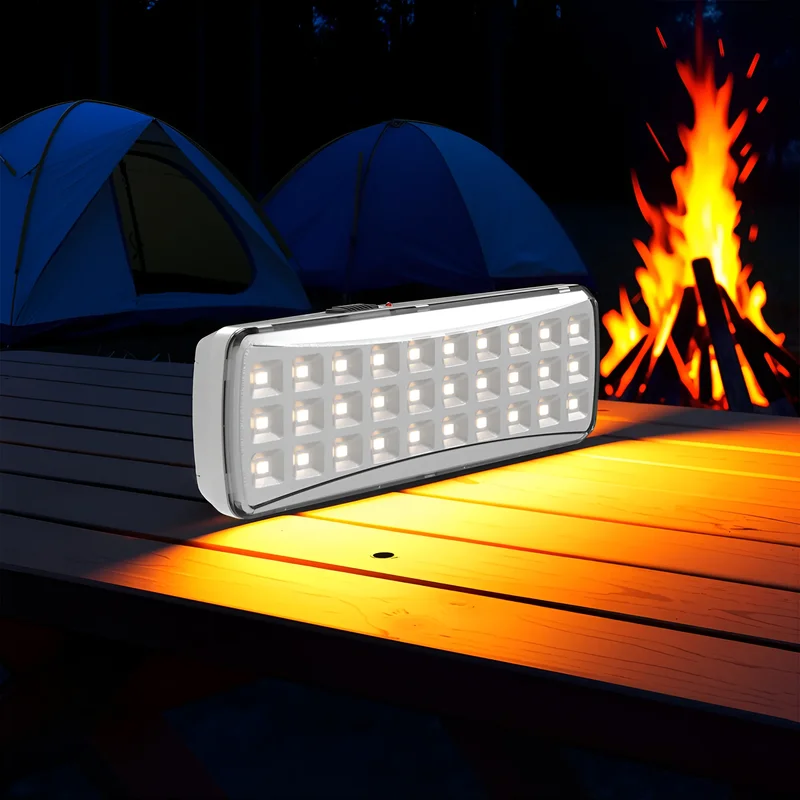 Braytron Notleuchte mit Akku Notbeleuchtung Akkubetrieb Licht für bis zu 5 Stunden 230V 30 SMD Led 230V Automatisches einschalten bei Stromausfall Notbeleuchtung mit Schalter Weiß 2 Watt – Ansicht 2