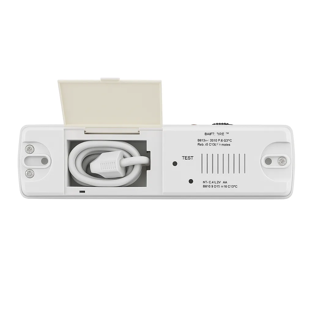 Braytron Notleuchte mit Akku Notbeleuchtung Akkubetrieb Licht für bis zu 5 Stunden 230V 60 SMD Led 230V Automatisches einschalten bei Stromausfall Notbeleuchtung mit Schalter Weiß 4 Watt – Ansicht 12