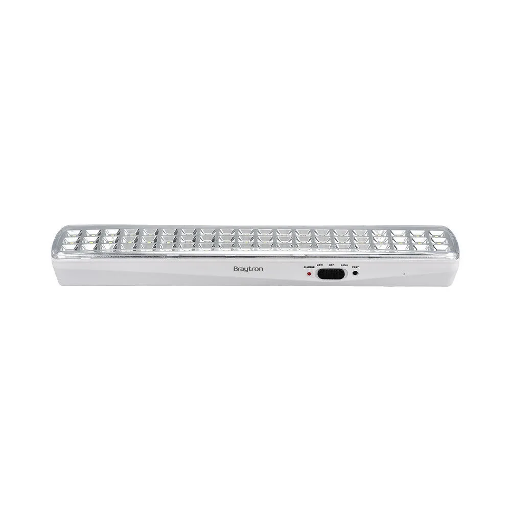 Braytron Notleuchte mit Akku Notbeleuchtung Akkubetrieb Licht für bis zu 5 Stunden 230V 60 SMD Led 230V Automatisches einschalten bei Stromausfall Notbeleuchtung mit Schalter Weiß 4 Watt – Ansicht 6