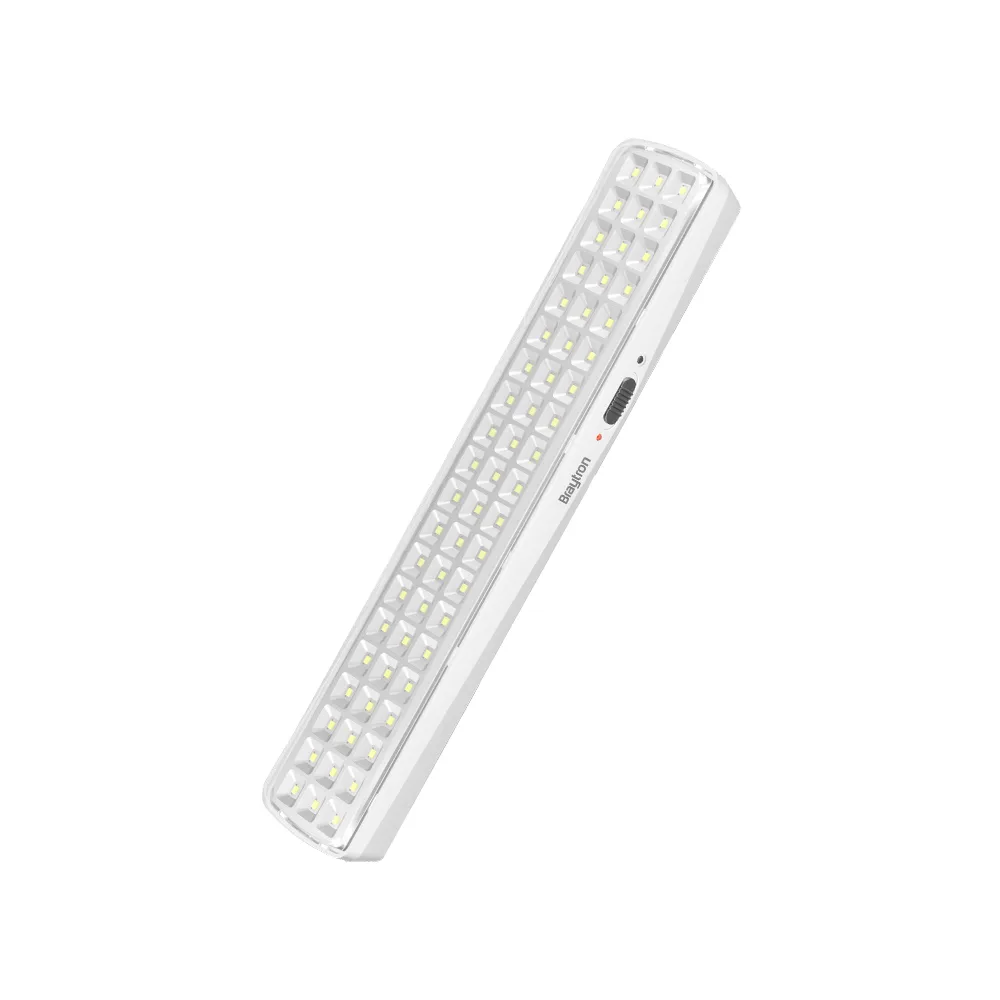 Braytron Notleuchte mit Akku Notbeleuchtung Akkubetrieb Licht für bis zu 5 Stunden 230V 60 SMD Led 230V Automatisches einschalten bei Stromausfall Notbeleuchtung mit Schalter Weiß 4 Watt – Ansicht 8