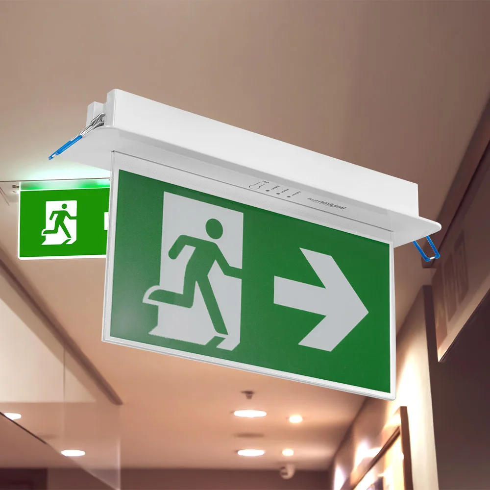 Bloc de sortie de secours LED 2W – Montage applique semi-encastré – Autonomie 3h – BC14-01120