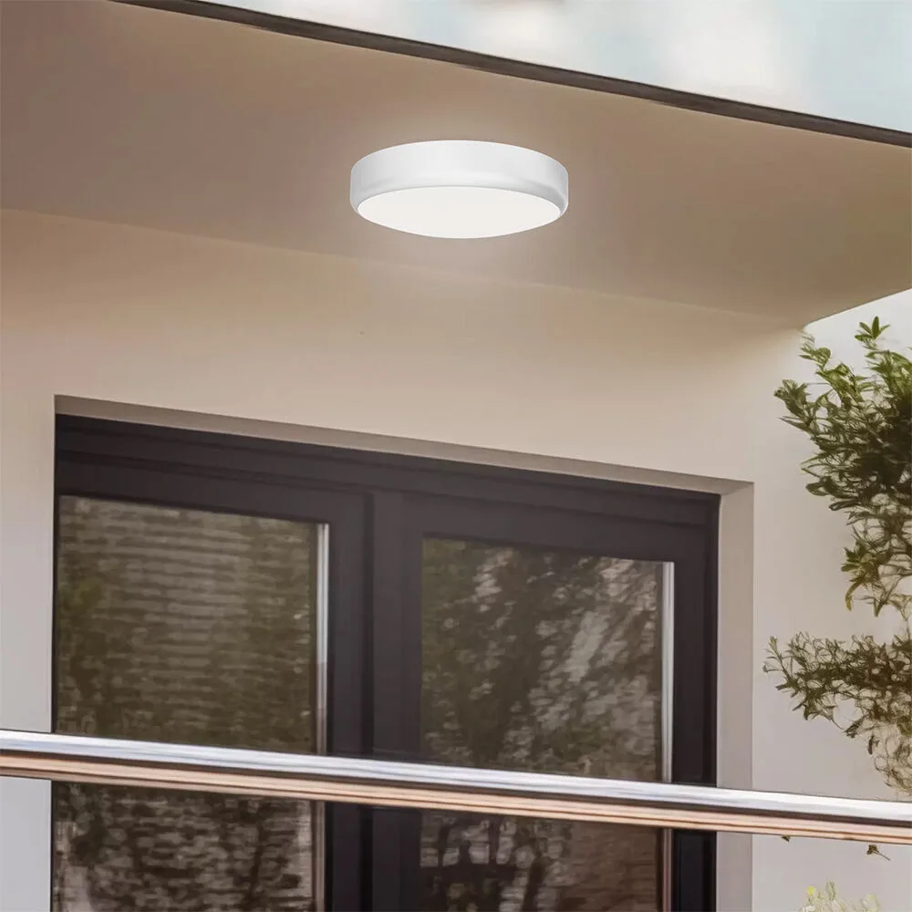 Braytron LED Deckenleuchte mit Bewegungsmelder Radar – 10/15/20 W einstellbar, 5CCT Farbwahl 2700 – 6500 K warm- bis kaltweiß, Ø 28 cm IP54 Deckenlampe mit Sensor, ideal für Bad, Flur, Treppe & Keller – Ansicht 10