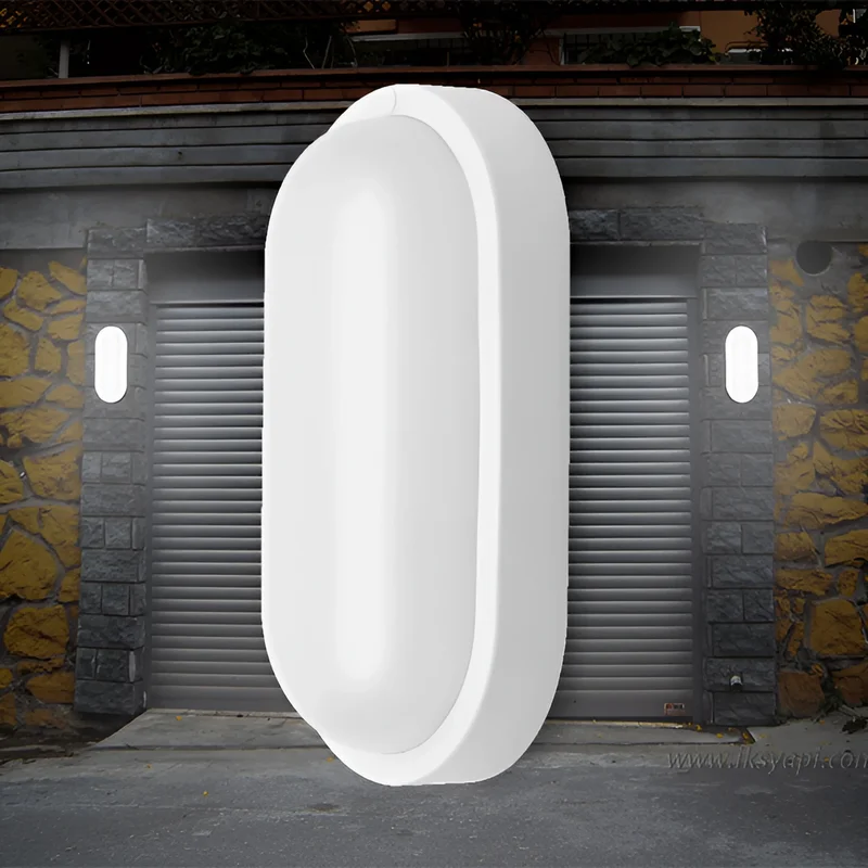 Braytron LED 18W Wandleuchte, Wandlicht, Deckenleuchte, Leuchte, Oval, Feuchtraumleuchte, Weiß, Außen, Garage IP54 Kaltweiß 6500K – Ansicht 2