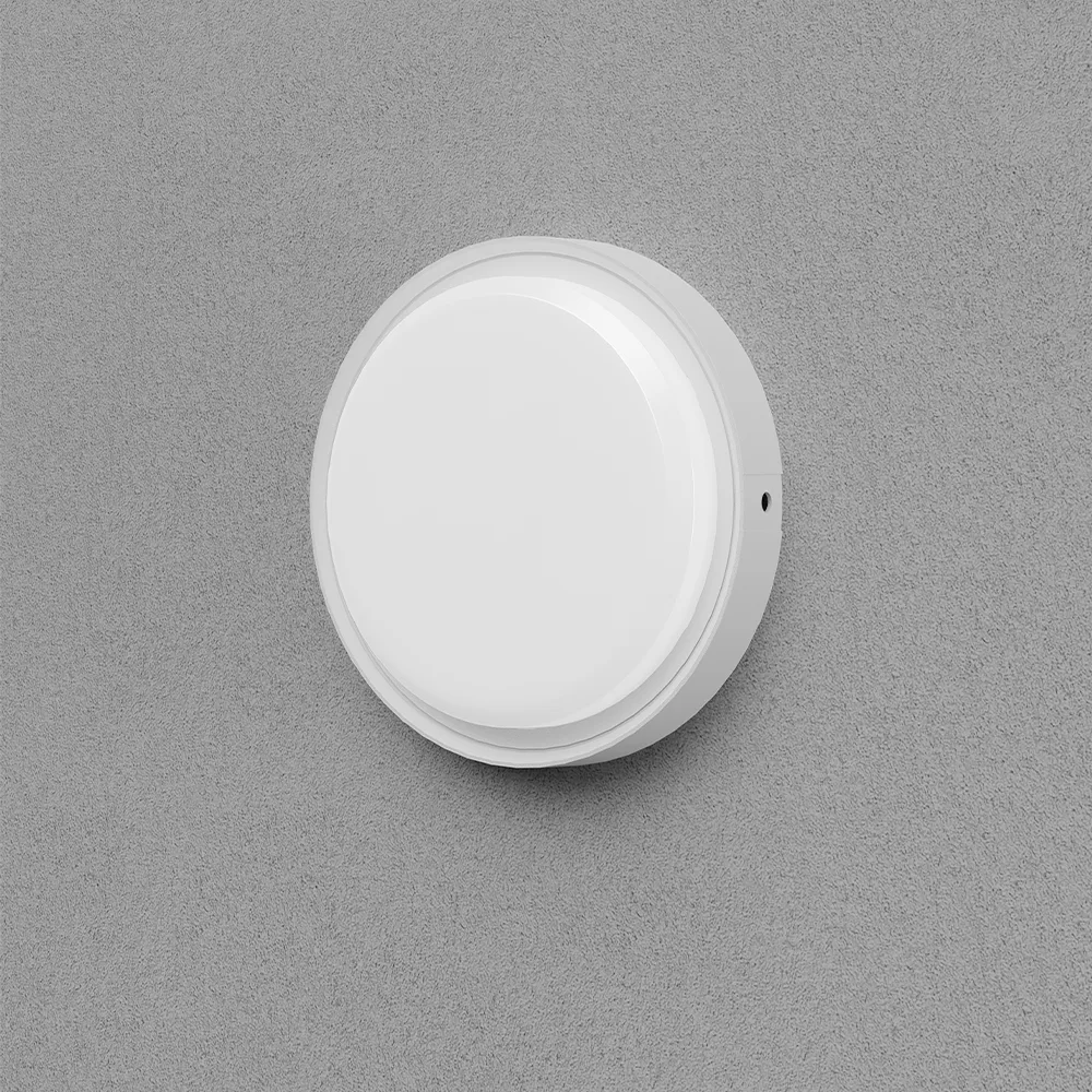 Hublot LED rond 18W IP65 3-en-1 blanc – Applique/Plafonnier extérieur | 2020lm – BC18-00780