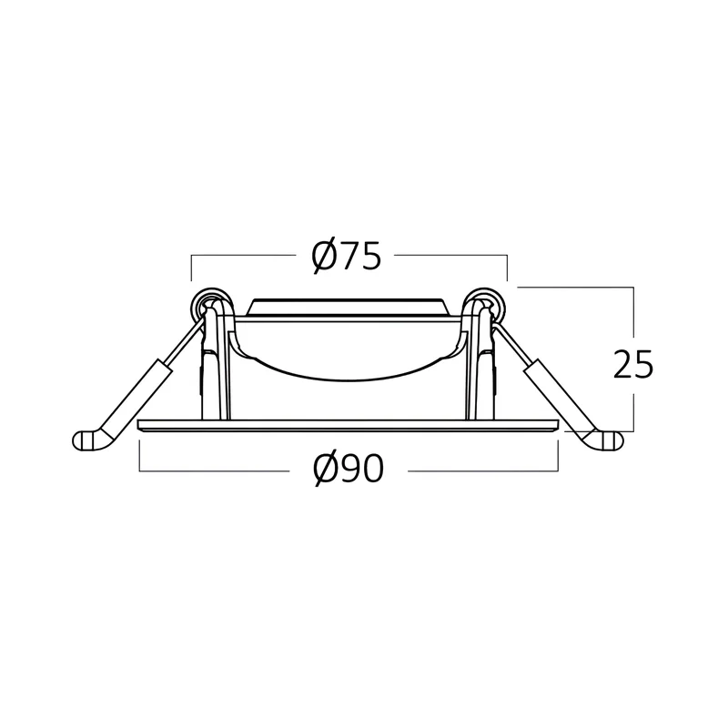 Braytron Schwenkbarer LED Einbauspot 5W – 400 Lumen, 6500K Kaltweiß, 38° Abstrahlwinkel – Nicht dimmbar – Deckenspot Ø 75-80mm – Einbauleuchte für Innenräume, Decke, Büro, Küche – Ansicht 6
