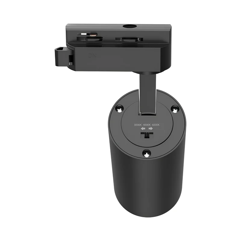 Braytron LED Schienenstrahler 15W für 1-Phasen Schienensystem, dreh- und schwenkbar, 3CCT 3000K 4000K 6500K, LED Track Light Aluminium Deckenstrahler für Büro, Shop, Küche (Schwarz, 15, Watt) – Ansicht 7