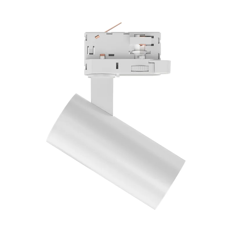 Braytron LED-Schienenstrahler 15 Watt 3-Phasen 4-Draht Tracklight, dreh- und schwenkbar – 3CCT (3000 K / 4000 K / 6000 K) 1680 lm – Aluminium Deckenleuchte für Innenbeleuchtung Schienensystem Weiß – Ansicht 5