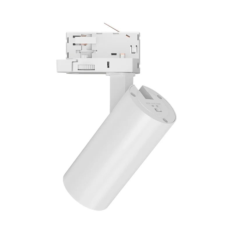 Braytron LED-Schienenstrahler 15 Watt 3-Phasen 4-Draht Tracklight, dreh- und schwenkbar – 3CCT (3000 K / 4000 K / 6000 K) 1680 lm – Aluminium Deckenleuchte für Innenbeleuchtung Schienensystem Weiß – Ansicht 6