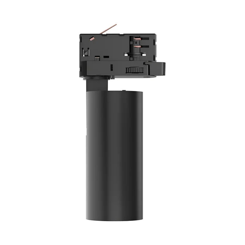 Braytron LED-Schienenstrahler 15 Watt 3-Phasen 4-Draht Tracklight, dreh- und schwenkbar 3CCT (3000 K / 4000 K / 6000 K) 1680 lm – Aluminium Deckenleuchte für Innenbeleuchtung Schienensystem Schwarz – Ansicht 4