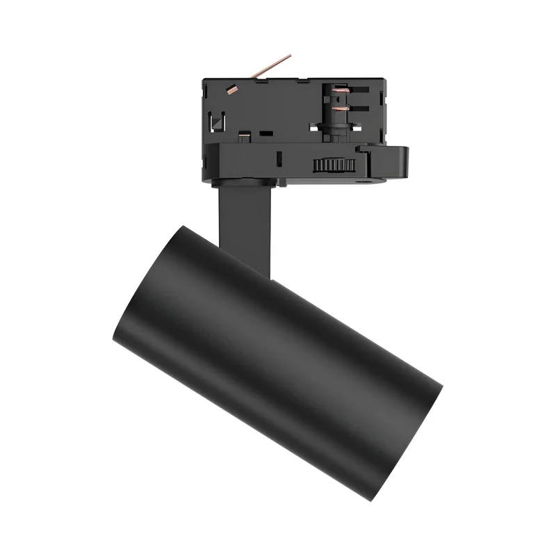 Braytron LED-Schienenstrahler 15 Watt 3-Phasen 4-Draht Tracklight, dreh- und schwenkbar 3CCT (3000 K / 4000 K / 6000 K) 1680 lm – Aluminium Deckenleuchte für Innenbeleuchtung Schienensystem Schwarz – Ansicht 5