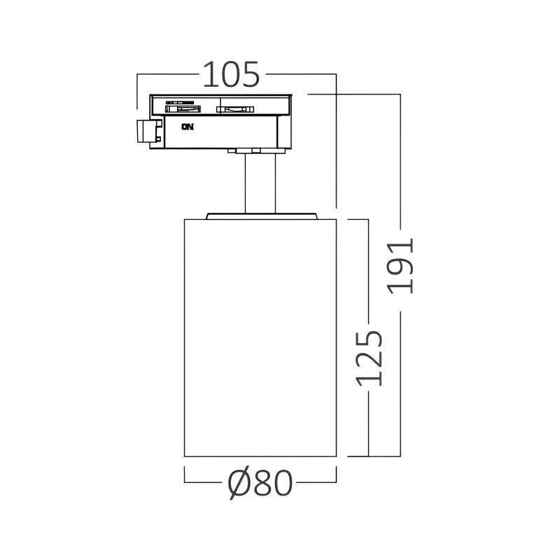 Braytron LED Schienenstrahler 30W für 1-Phasen Schienensystem, dreh- und schwenkbar, 3CCT 3000K 4000K 6500K, LED Track Light Aluminium Deckenstrahler, für Büro, Shop, Küche (Schwarz, 30, Watt) – Ansicht 8