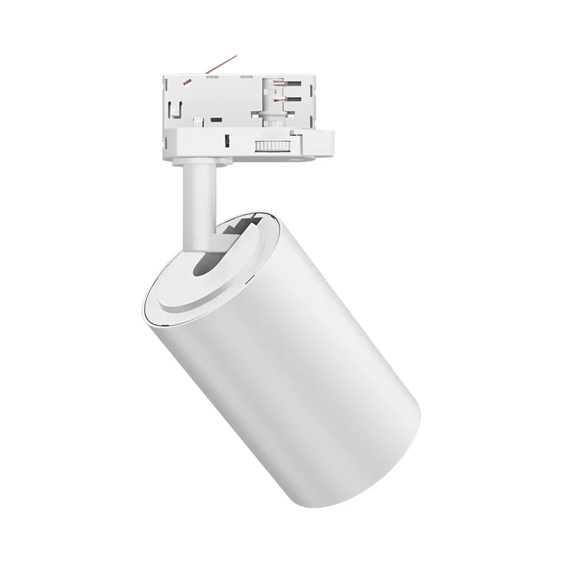 Braytron LED-Schienenstrahler 30 Watt 3-Phasen 4-Draht Dreh- und schwenkbares Schienenlicht 3CCT Warmweiß -Kaltweiß 3420 lm Aluminium Deckenleuchte für Innenbeleuchtung Schienensystem in weiß – Ansicht 6