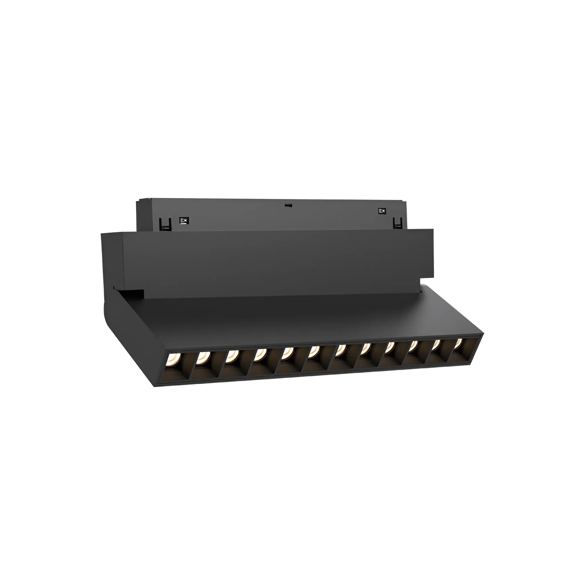 Applique murale LED magnétique 250mm 12W noir 3en1 48V – Magtrack M20 – BD60-03281