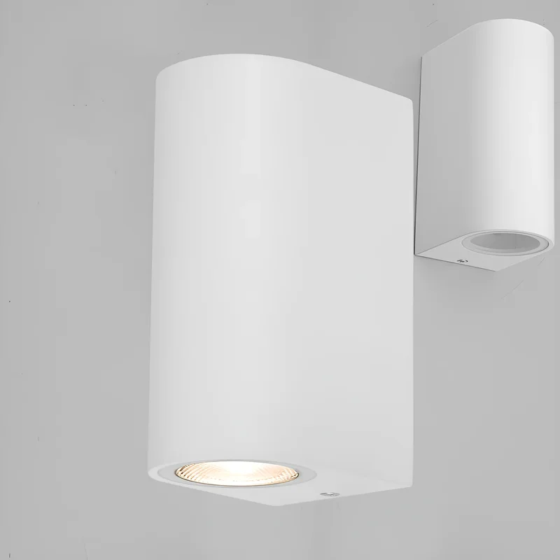 Braytron LED Strahler Außen Max.2×35W, IP44 wasserdicht, Fluter Flutlicht Außenstrahler (Weiß) – Ansicht 2