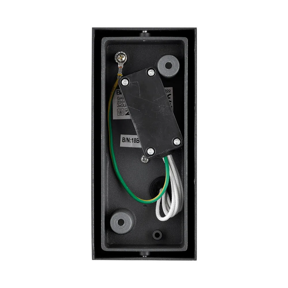 Braytron LED Strahler Außen Max.2×35W, IP44 wasserdicht, Fluter Flutlicht Außenstrahler (Dark Grey) – Ansicht 6