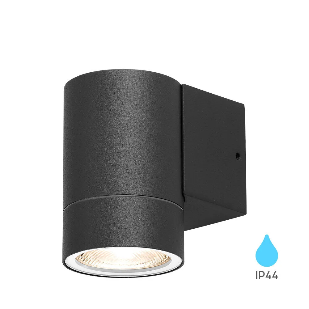 Applique murale extérieure RITA carrée 1×GU10 IP44 – Anthracite downlight | Façade – BG32-00302