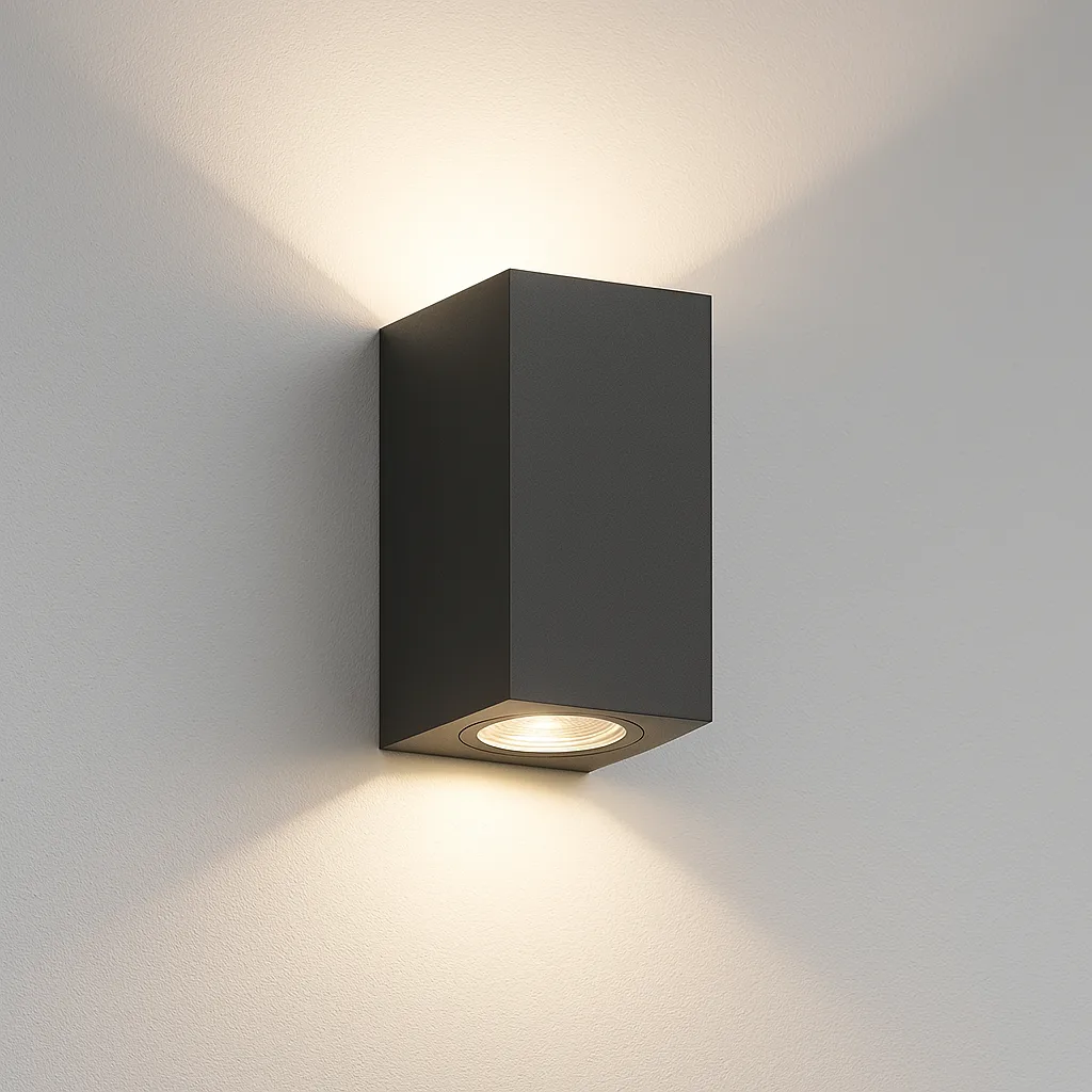 Applique murale extérieure RITA triangulaire 2×GU10 IP44 – Anthracite up&down – BG32-00422