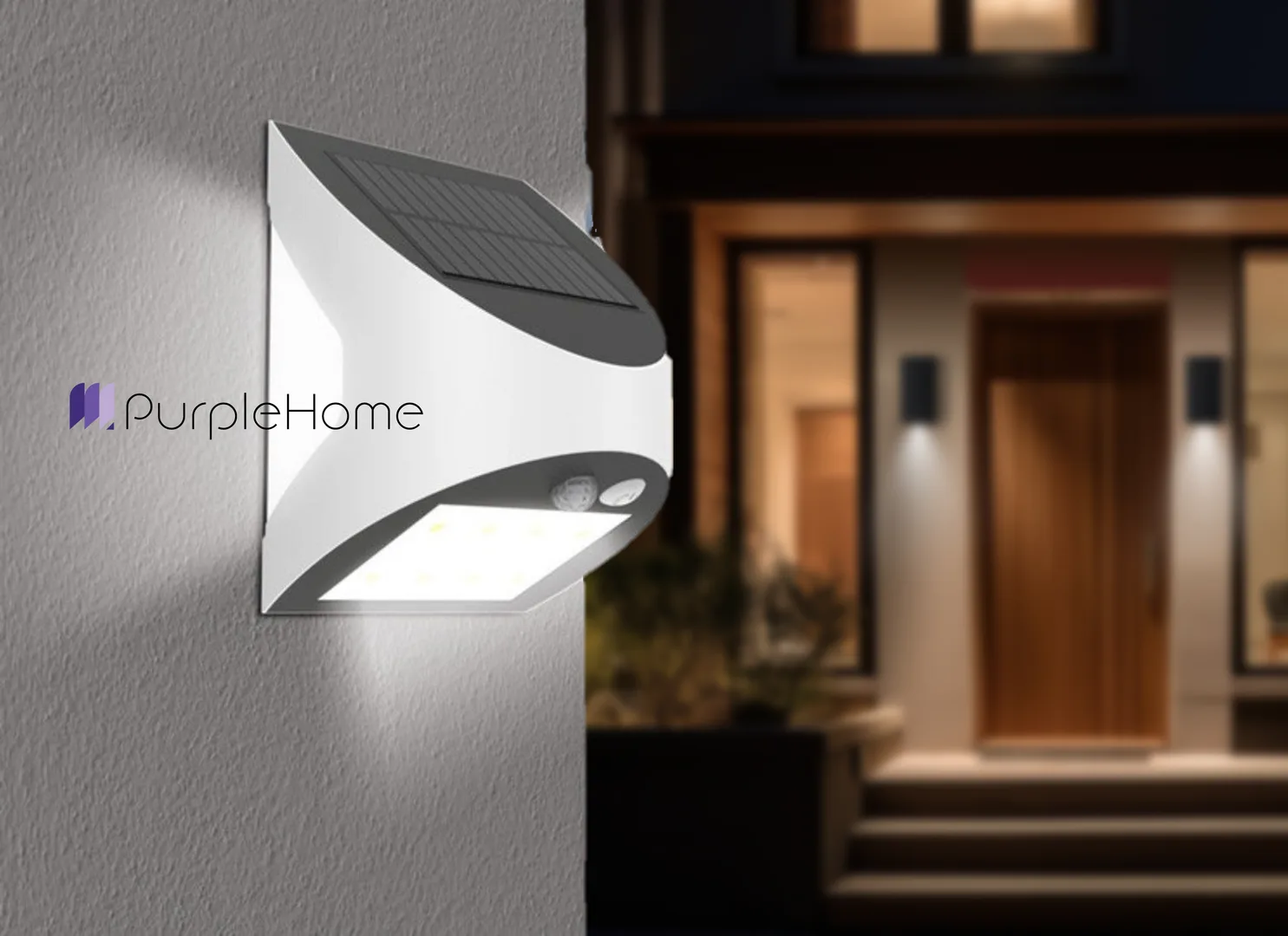 Applique murale solaire LED 3W IP54 blanc froid – SOLARIS W1 | Sans câble – BG36-00130