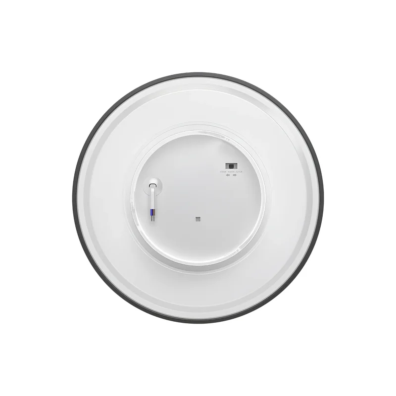 Braytron LED Wandleuchte Außen Rund Ø120 mm, 8W 760lm, IP65 Wasserdicht, 3CCT 3000K–6000K Einstellbar, Indirekte Designer Wandlampe Modern für Balkon, Terrasse, Flur, Bad, Schwarz – Ansicht 4