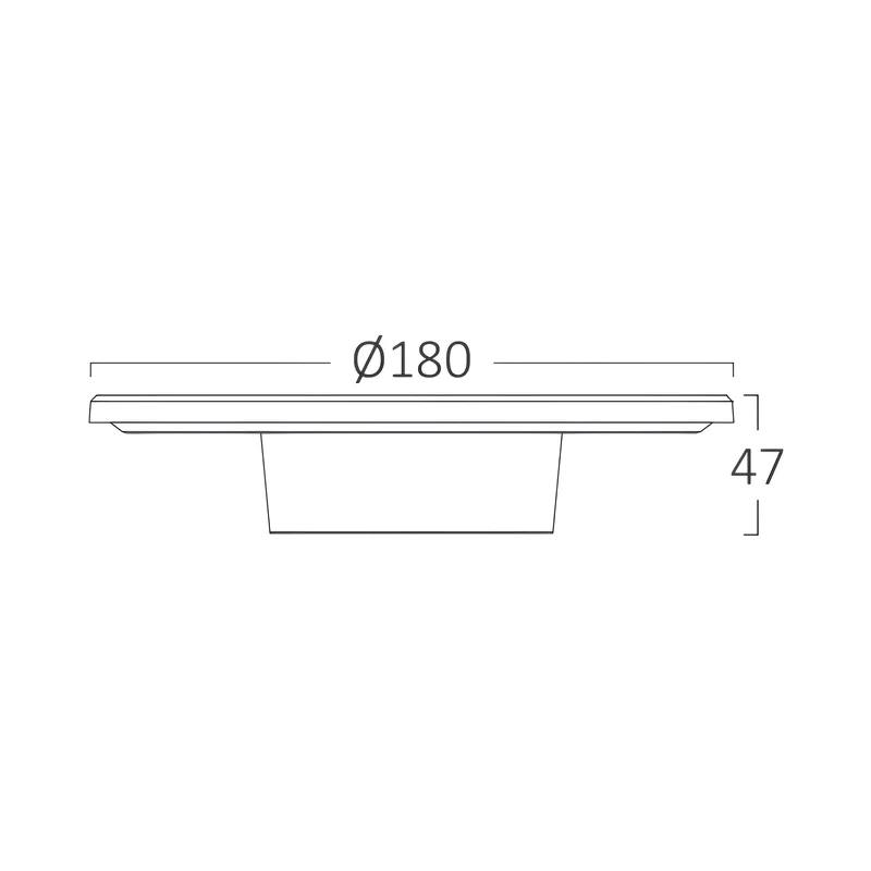 Braytron LED Wandleuchte Außen Rund Ø180 mm, 10W 950lm, IP65 Wasserdicht, 3CCT 3000K–6000K Einstellbar, Indirekte Designer Wandlampe Modern für Balkon, Terrasse, Flur, Bad, Weiß – Ansicht 6