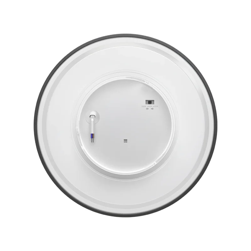 Braytron LED Wandleuchte Deckenleuchte Rund Ø180 mm 10W 950lm IP65 mit 3CCT (3000K–6000K), indirekte Designer Wandlampe für Balkon, Terrasse, Flur & Bad, Schwarz (Schwarz, 10, Watt) – Ansicht 4