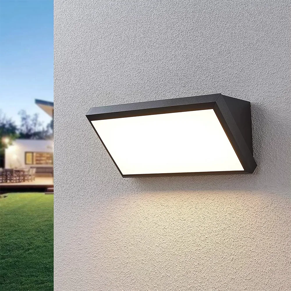 Applique extérieure LED ronde 20W gris 3-en-1 IP65 – NAPOLI M | 1900lm Ø250mm – BG37-00582