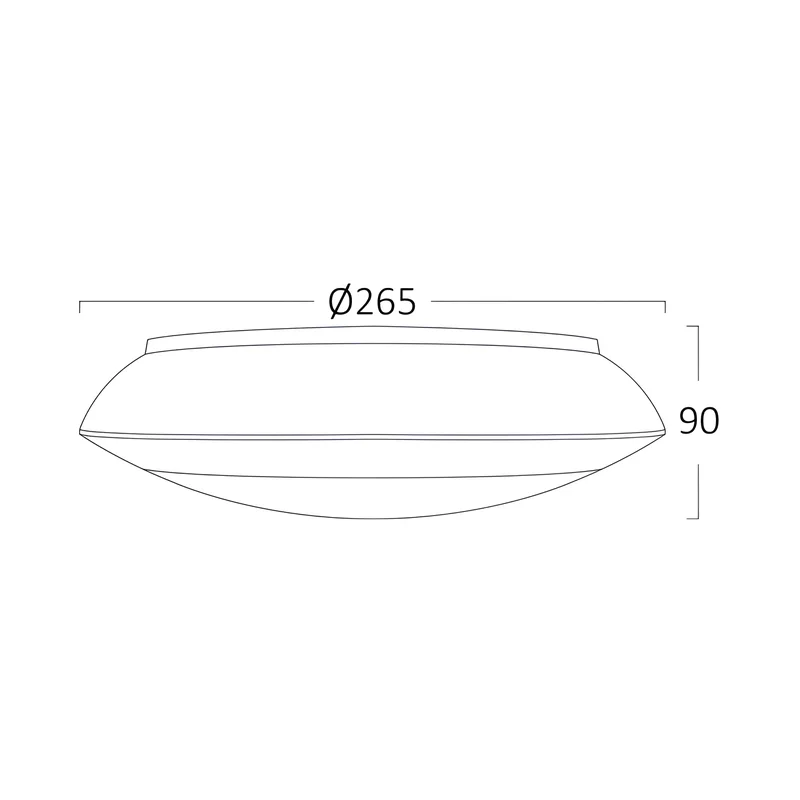 Braytron Außen Deckenleuchte IP65 Ø265mm Weiß – E27 Fassung max.23W – Runde Feuchtraumlampe mit Bewegungsmelder (Microwave Sensor) für Bad, Keller, Garage & Balkon – Ansicht 2