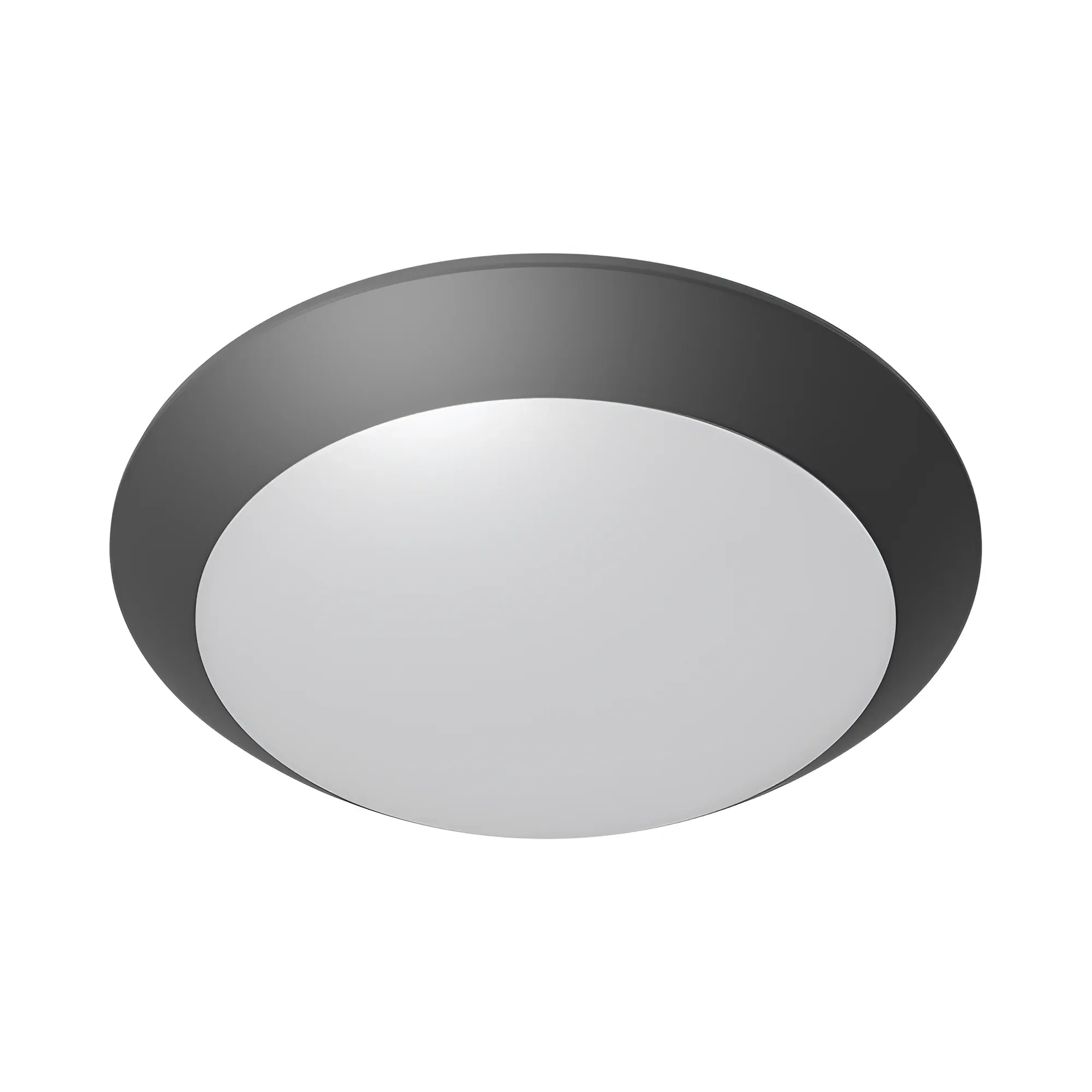 Plafonnier extérieur LED E27 gris détecteur IP65 – NAPOLI D270 | Allumage auto – BG37-30712