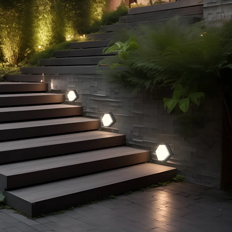 Braytron LED Eckige Wandleuchte Außen 15W IP65 Warmweiß 3000K – Wetterfeste Wandlampe Deckenlampe für Eingang, Treppenhaus, Balkon, Fassade – 1450lm, 120° Abstrahlwinkel, langlebig & energiesparend – Ansicht 2