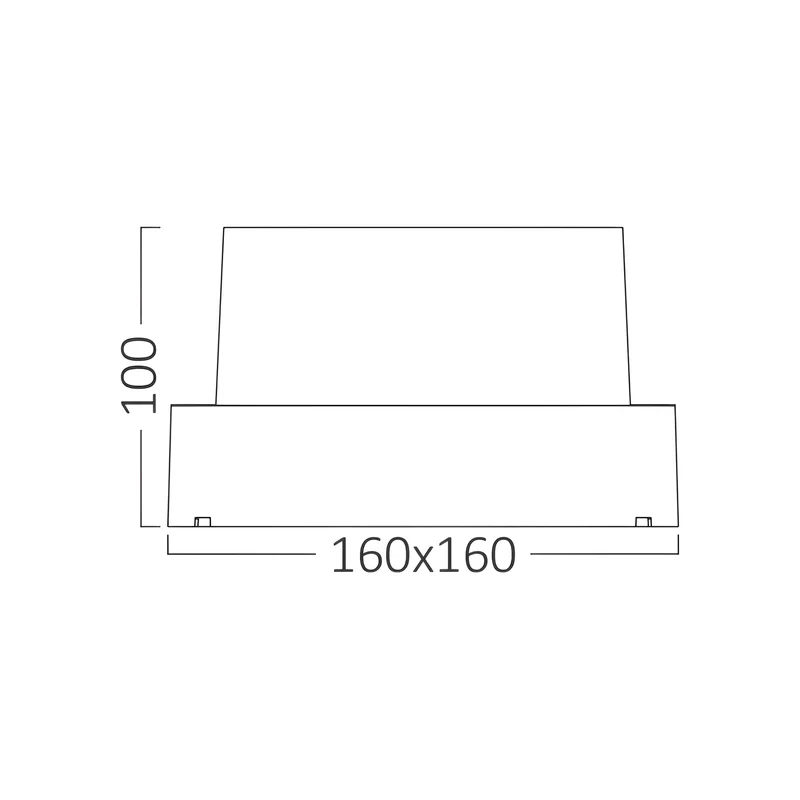 Braytron LED Eckige Wandleuchte Außen 15W IP65 Warmweiß 3000K – Wetterfeste Wandlampe Deckenlampe für Eingang, Treppenhaus, Balkon, Fassade – 1450lm, 120° Abstrahlwinkel, langlebig & energiesparend – Ansicht 7