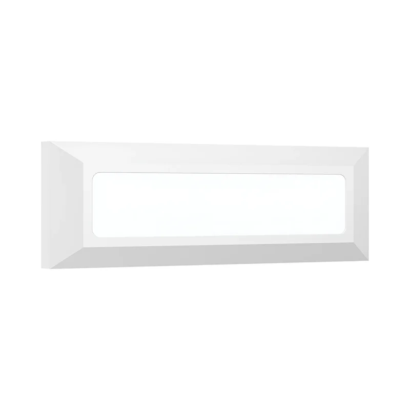 Braytron LED Wandleuchte Außen IP65 3W 3CCT (3000K/4000K/6500K) – Direkt oder Indirekt – Stufenleuchte Treppenbeleuchtung Wandlampe Außenbereich Schwarz Weiß Grau – 180lm (Weiß, dirket) – Ansicht 5