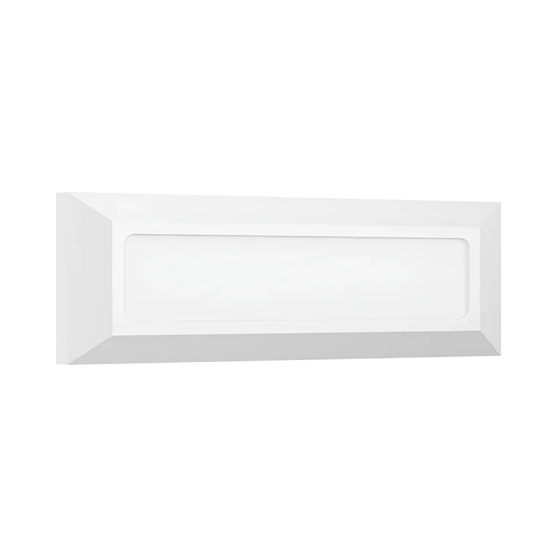 Braytron LED Wandleuchte Außen IP65 3W 3CCT (3000K/4000K/6500K) – Direkt oder Indirekt – Stufenleuchte Treppenbeleuchtung Wandlampe Außenbereich Schwarz Weiß Grau – 180lm (Weiß, dirket) – Ansicht 6