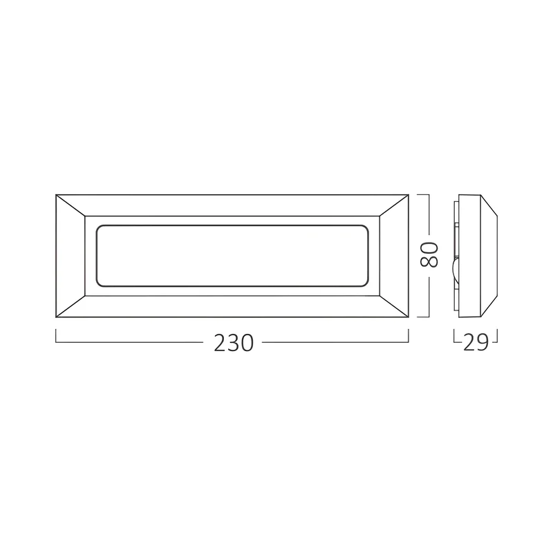 Braytron LED Wandleuchte Außen IP65 3W 3CCT (3000K/4000K/6500K) – Direkt oder Indirekt – Stufenleuchte Treppenbeleuchtung Wandlampe Außenbereich Schwarz Weiß Grau – 180lm (Weiß, dirket) – Ansicht 8