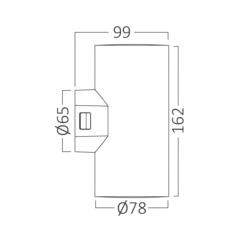 Braytron LED Wandleuchte Außen Zylinder Rund 2x 9W IP65, 3in1 Up&Down Außenlampe, Wandlicht für Terrasse, Balkon & Garten, wetterfest, modernes Design, warmweiß/neutrales Weiß/kaltweiß wählbar CCT – Ansicht 7