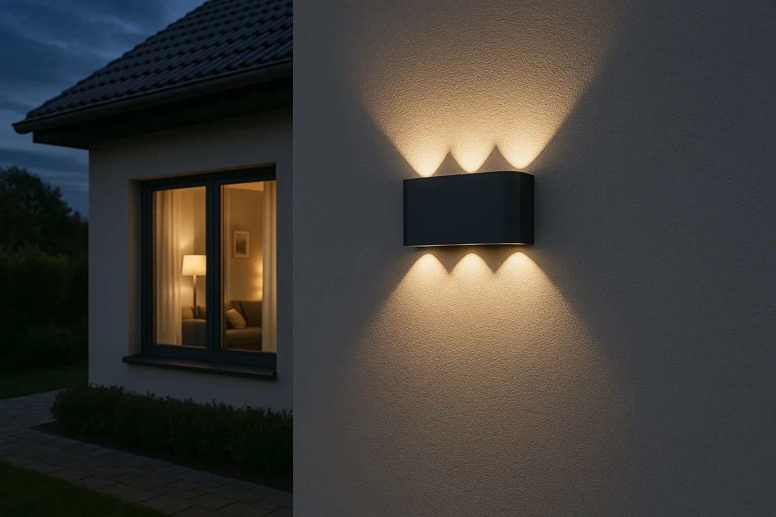 Applique extérieure LED grise 6×1W 3CCT IP65 – Design architectural courbe VECTOR – BG38-03382