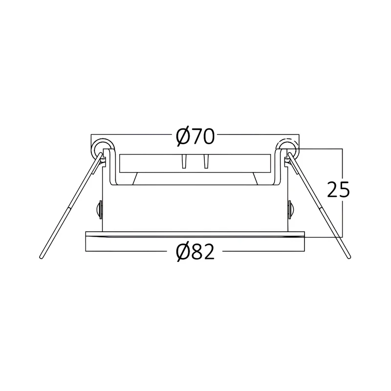 Braytron LED Deckenleuchte Max.1×35W, IP20 Deckenlampe für Wohnzimmer, Küche, Flur (Weiß) – Ansicht 6