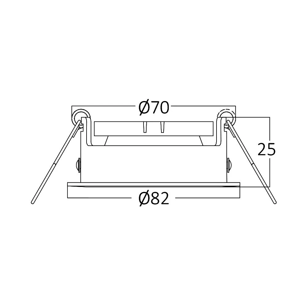 Braytron LED Deckenleuchte Max.1×35W, IP20 Deckenlampe für Wohnzimmer, Küche, Flur (Weiß) – Ansicht 8