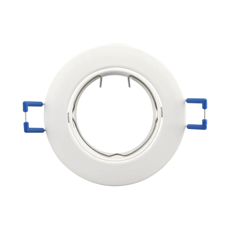 Braytron 3er Set Einbaustrahler GU10 – Einbaurahmen Rund für LED Spots, 230V inkl. GU10 Fassung, 30° schwenkbar, Deckenspot Einbauleuchte Ø68 mm Lochdurchmesser, Einbauspots für Trockenräume (Weiß) – Ansicht 5
