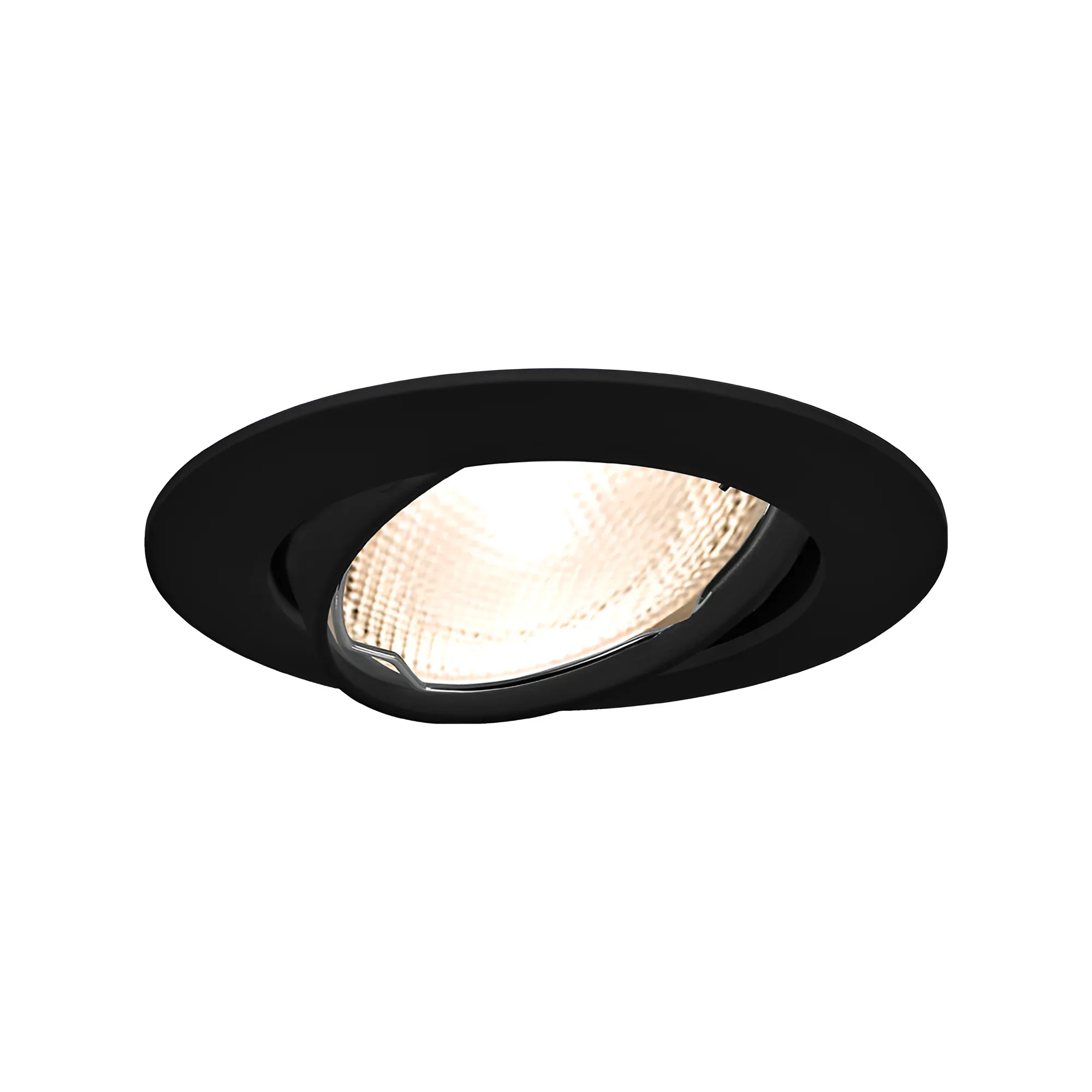Spot encastrable LED GU10 noir orientable – MITTO RA cadre rond – BH03-02071