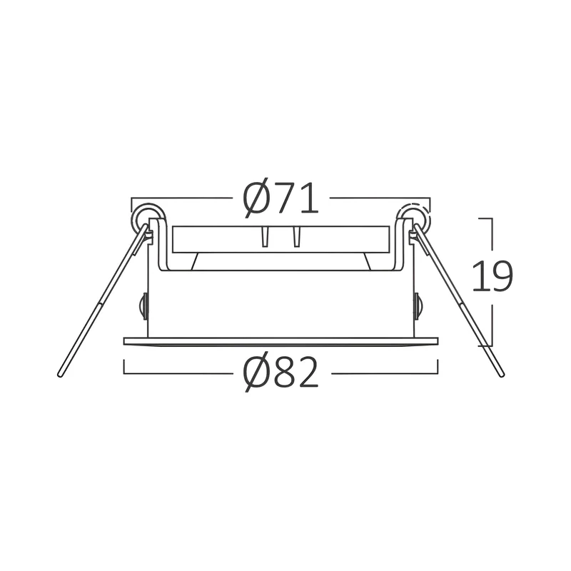 Braytron 3er Set Einbaustrahler GU10 – Einbaurahmen Rund für LED Spots, 230V inkl. GU10 Fassung, 30° schwenkbar, Deckenspot Einbauleuchte Ø68 mm Lochdurchmesser, Einbauspots für Trockenräume (Schwarz) – Ansicht 4