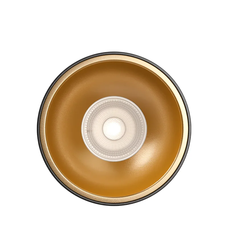 Braytron LED Aufbaustrahler GU10 Deckenleuchte 230V Aufputz Spot Schwarz/Gold – Aluminium Aufbauleuchte Innenraum | Modernes Design für Wohnzimmer, Flur, Küche – ohne Leuchtmittel – Ansicht 3