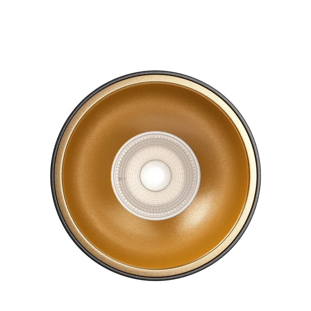 Braytron LED Aufbaustrahler GU10 Deckenleuchte 230V Aufputz Spot Schwarz/Gold – Aluminium Aufbauleuchte Innenraum | Modernes Design für Wohnzimmer, Flur, Küche – ohne Leuchtmittel – Ansicht 7
