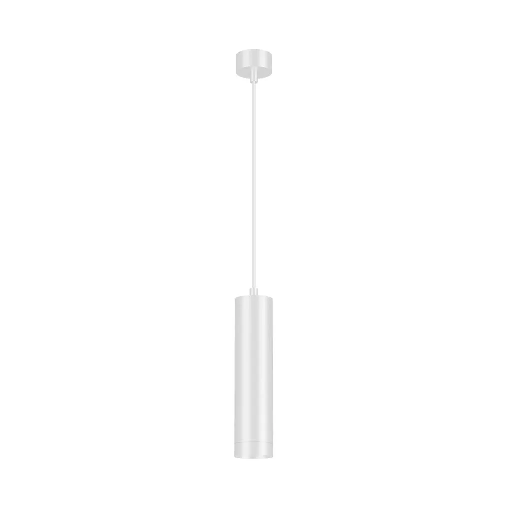 Suspension LED cylindrique blanche GU10 – Hauteur réglable câble 1,45m, IP20 – BH04-00400