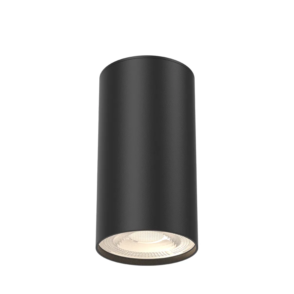 Spot encastrable LED GU10 rond noir 1 lumière – Aluminium, max 35W, IP20 – BH04-00501